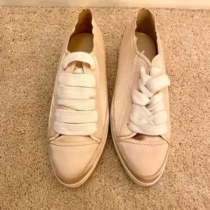 Rose gold sneakers